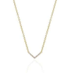 ef collection 14k yellow gold diamond necklace